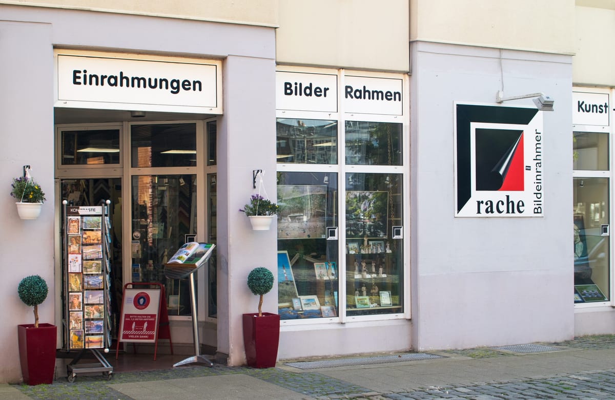 Das Geschäft von Bilder Rahmen Rache im Magniviertel